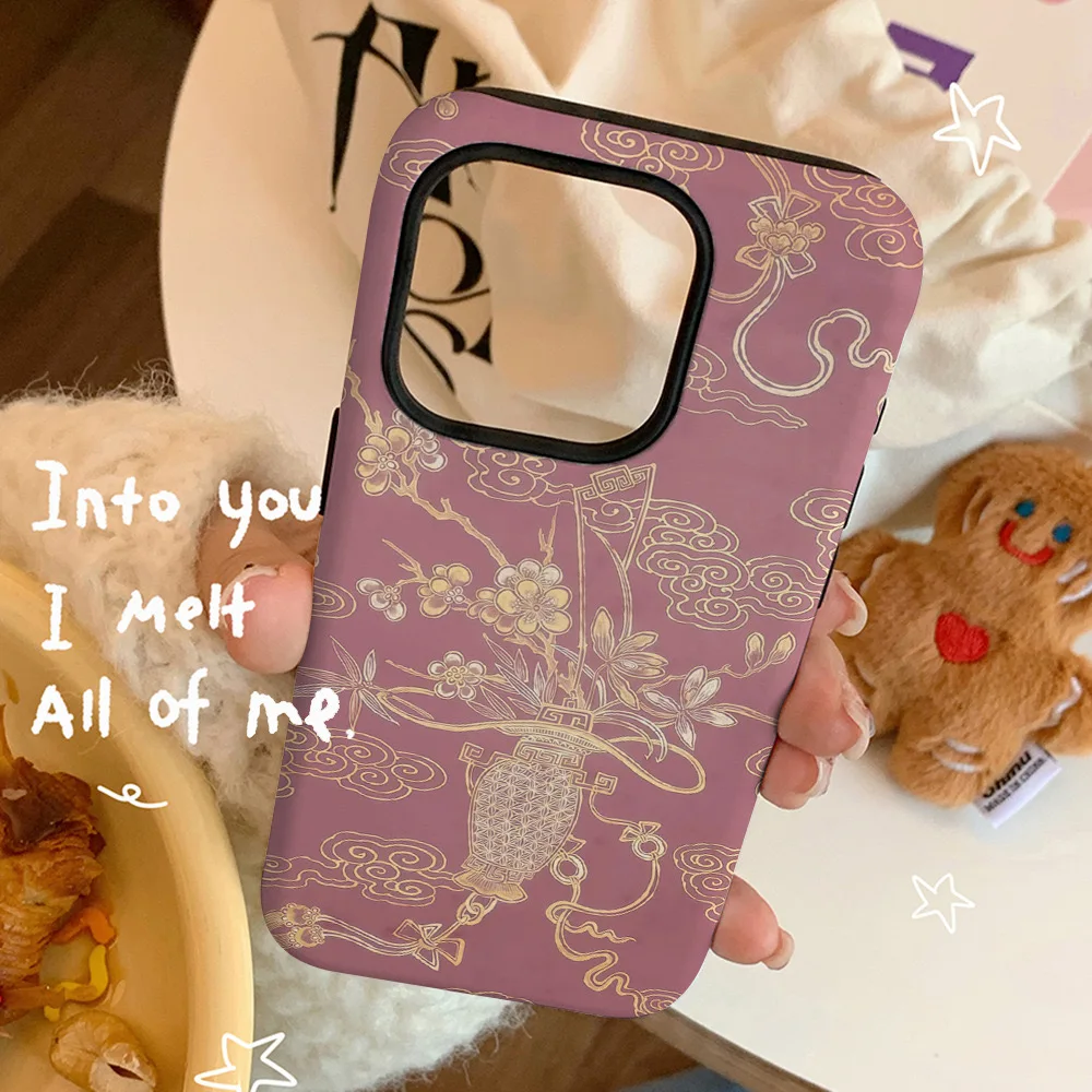 Light Purple Auspicious Cloud Flowers Phone Case for IPHONE 16 15 14 13 12 11 PRO Plus Acrylic TPU Two in One Mobile Phone Cases
Light Purple Auspicious Cloud Flowers Phone Case for IPHONE 16 15 14 13 12 11 PRO Plus Acrylic TPU Two in One Mobile Phone Cases