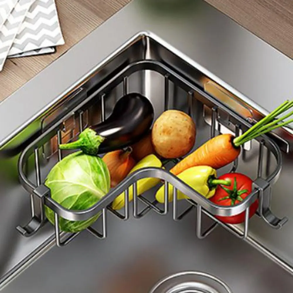 Carbon Steel Sink Drain Rack Wall Mounted No-Punching Sponge Storage Basket Space Saving Waterproof Triangular Drainage Rack
Carbon Steel Sink Drain Rack Wall Mounted No-Punching Sponge Storage Basket Space Saving Waterproof Triangular Drainage Rack