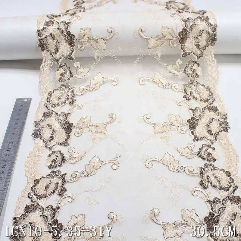 40Yards Two Sides Gold Thread Mesh Fabric 30.5cm Wide for Women Bra Floral Embroidery Lace Trim
40Yards Two Sides Gold Thread Mesh Fabric 30.5cm Wide for Women Bra Floral Embroidery Lace Trim