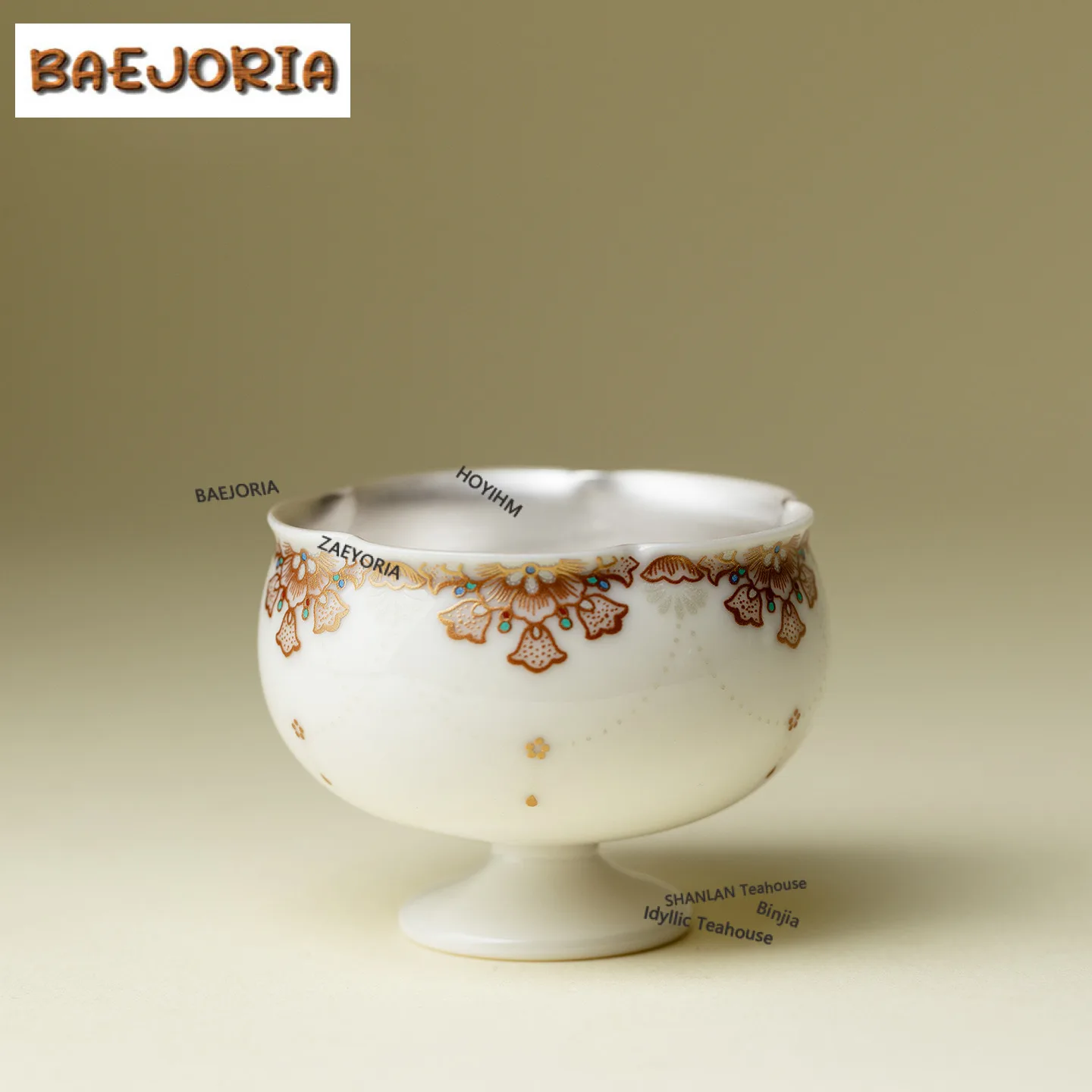 40ml Plain Gold Gilt Silver Teacup Luxury Tea Bowl Set Of Cups Tea-tasting Fragrance Cup Jianzhan Master Cups Household Teaware
40ml Plain Gold Gilt Silver Teacup Luxury Tea Bowl Set Of Cups Tea-tasting Fragrance Cup Jianzhan Master Cups Household Teaware