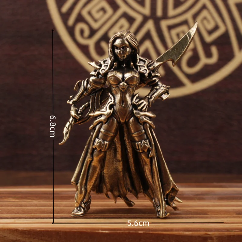 Great Sword Beautiful Warrior Anime Game Model Figurine Desktop Decoration Vintage Brass Craft
Great Sword Beautiful Warrior Anime Game Model Figurine Desktop Decoration Vintage Brass Craft