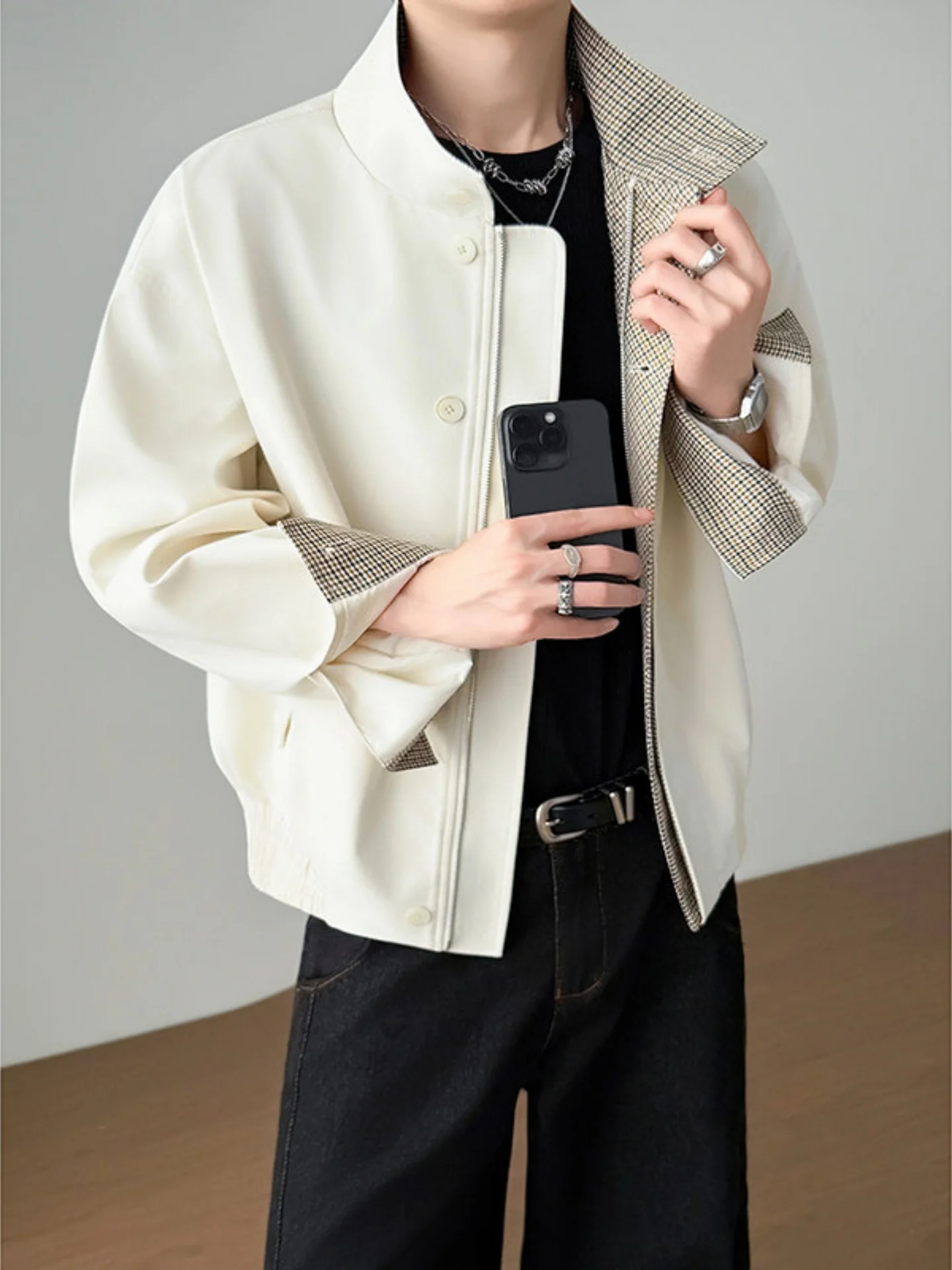 Cleanfit Harington Men's Jaet Spring Faion Urban Sle Cheered Color Blo Old Money Sle Loose Fit Windproof Long Sve
Cleanfit Harington Men's Jaet Spring Faion Urban Sle Cheered Color Blo Old Money Sle Loose Fit Windproof Long Sve