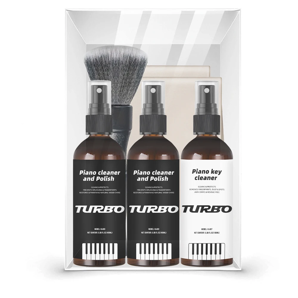 Piano Polish Cleaner, Key Cleaner, 2 Cleaning Cloths & Brush Set
Piano Polish Cleaner, Key Cleaner, 2 Cleaning Cloths & Brush Set