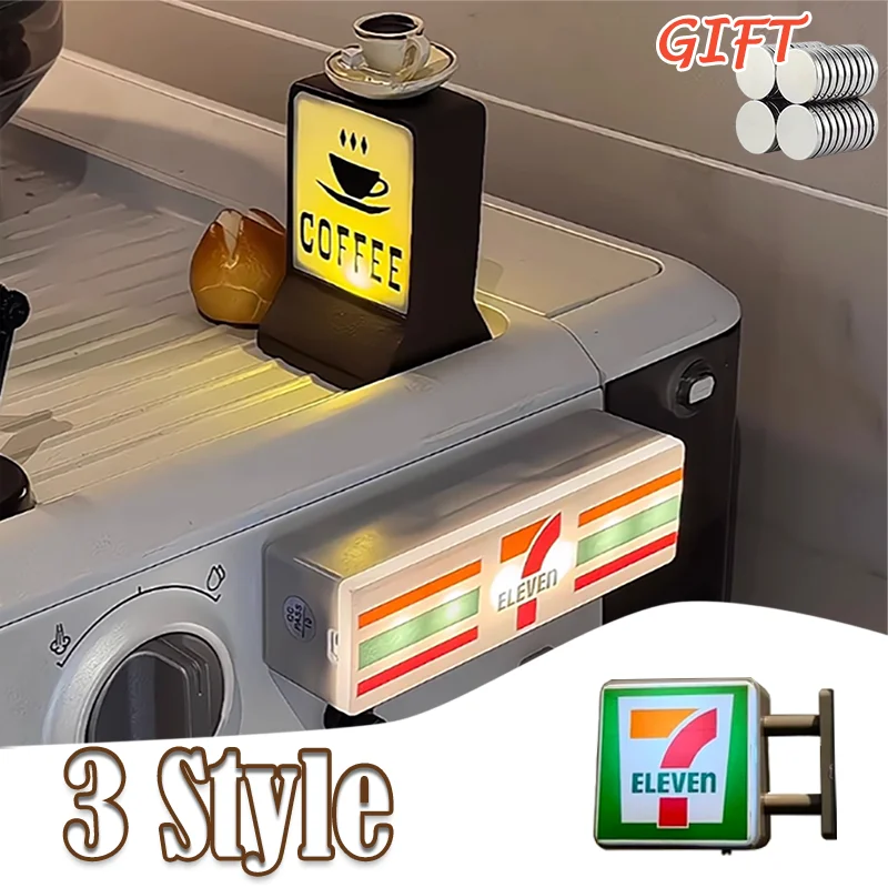 Coffee Shop Magnetic Fridge Stickers Convenience Store Light Signs DIY Party Decoration Magnetic Home 711 Luminous Light Boxes
Coffee Shop Magnetic Fridge Stickers Convenience Store Light Signs DIY Party Decoration Magnetic Home 711 Luminous Light Boxes
