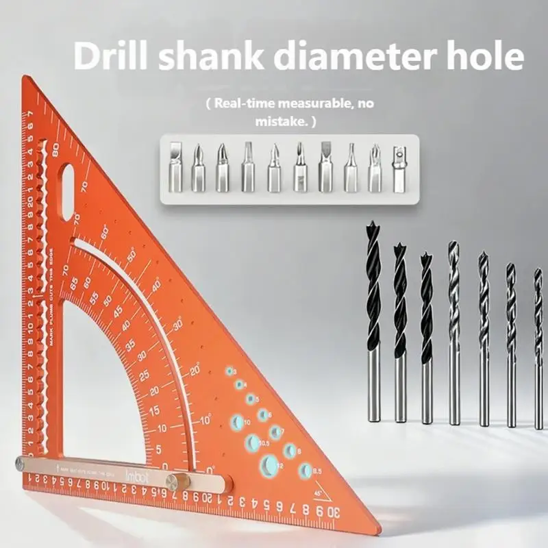 Aluminum Alloy Carpentry Triangle Ruler Woodworking Square Construction Square For Men Professionals Hobbyists Women D2RD
Aluminum Alloy Carpentry Triangle Ruler Woodworking Square Construction Square For Men Professionals Hobbyists Women D2RD