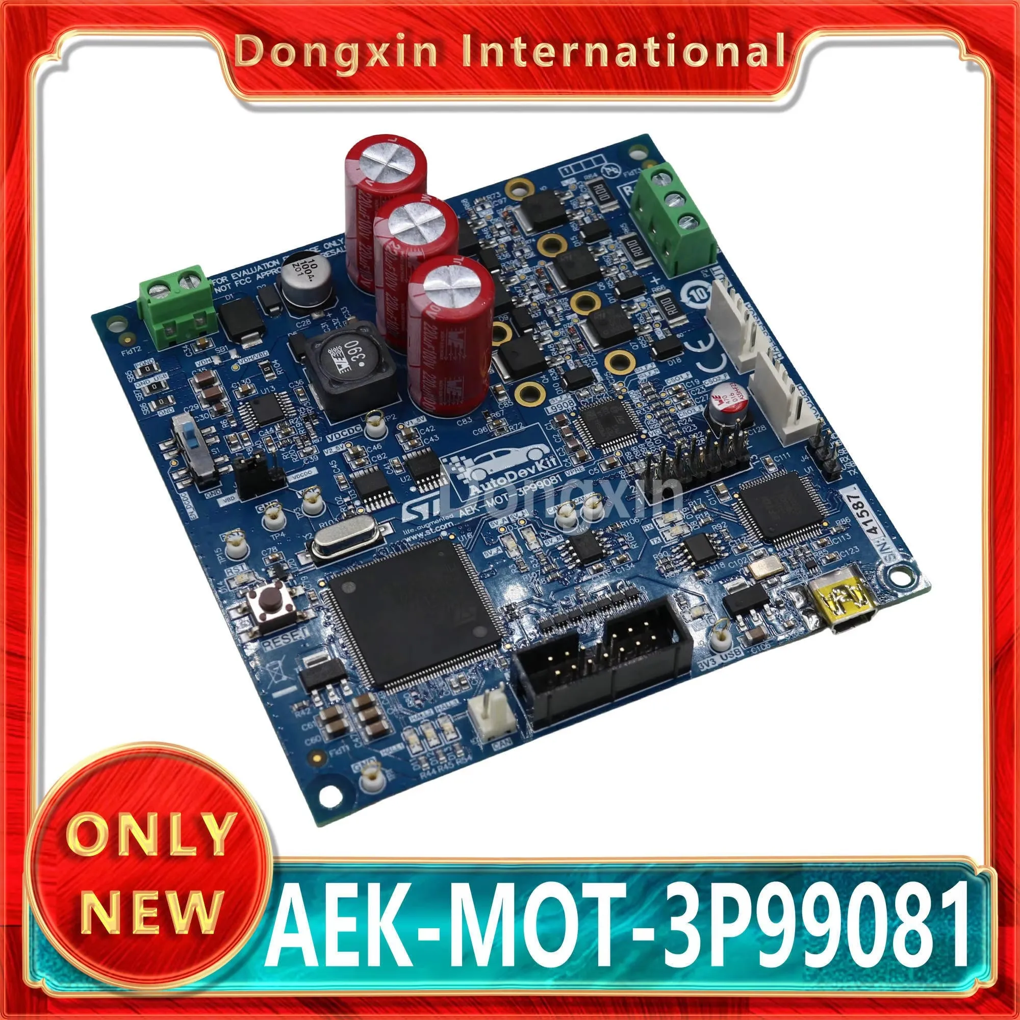 AEK-MOT-3P99081 Оценочный модуль автомобильного бесщеточного управления двигателем, интерфейс может шина, плата разработки St
AEK-MOT-3P99081 Оценочный модуль автомобильного бесщеточного управления двигателем, интерфейс может шина, плата разработки St