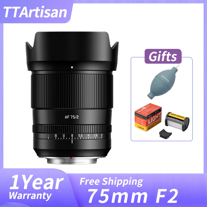 TTARTISAN AF 75mm F2 SE Z L FX Mount For Sony E Nikon Z Panasonic Leica Sigma L Mount
TTARTISAN AF 75mm F2 SE Z L FX Mount For Sony E Nikon Z Panasonic Leica Sigma L Mount