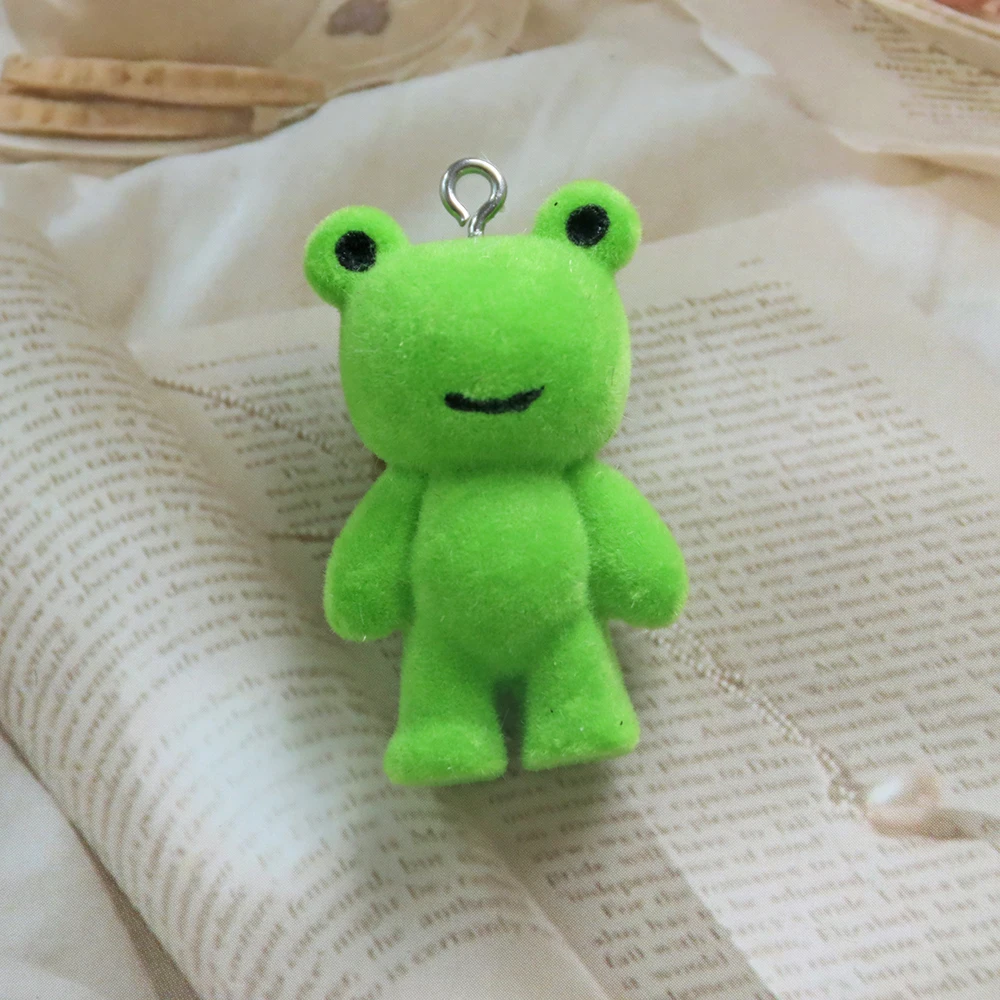 2PC Frog Pendant Kawaii 3D Fluffy Flocking Animal Frog Charms Miniature Dolls Keychain Necklace Pendant DIY Jewelry Make
2PC Frog Pendant Kawaii 3D Fluffy Flocking Animal Frog Charms Miniature Dolls Keychain Necklace Pendant DIY Jewelry Make