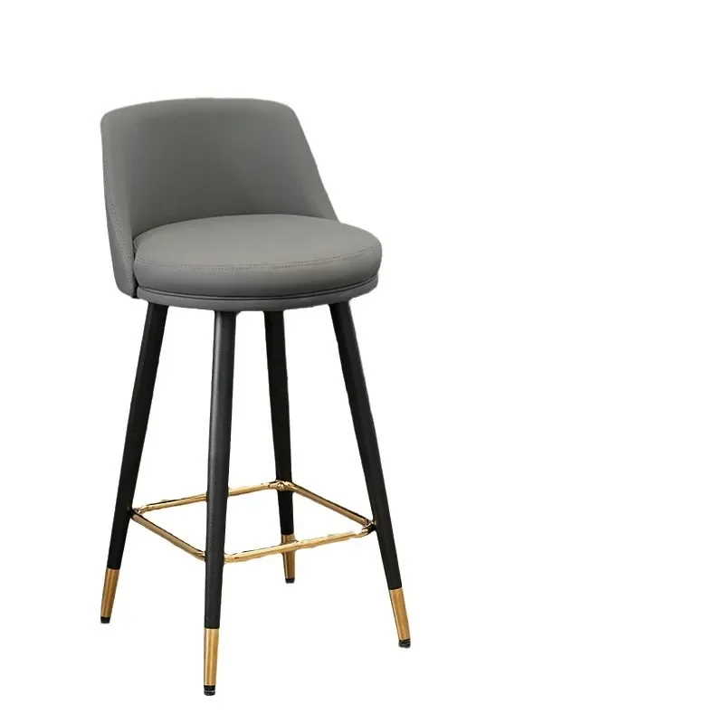 Hot Deal Luxury Home Bar Chair Adjustable Height Swivel Backrest Fashionable Iron Art High Stool for Kitchen Made PU
Hot Deal Luxury Home Bar Chair Adjustable Height Swivel Backrest Fashionable Iron Art High Stool for Kitchen Made PU