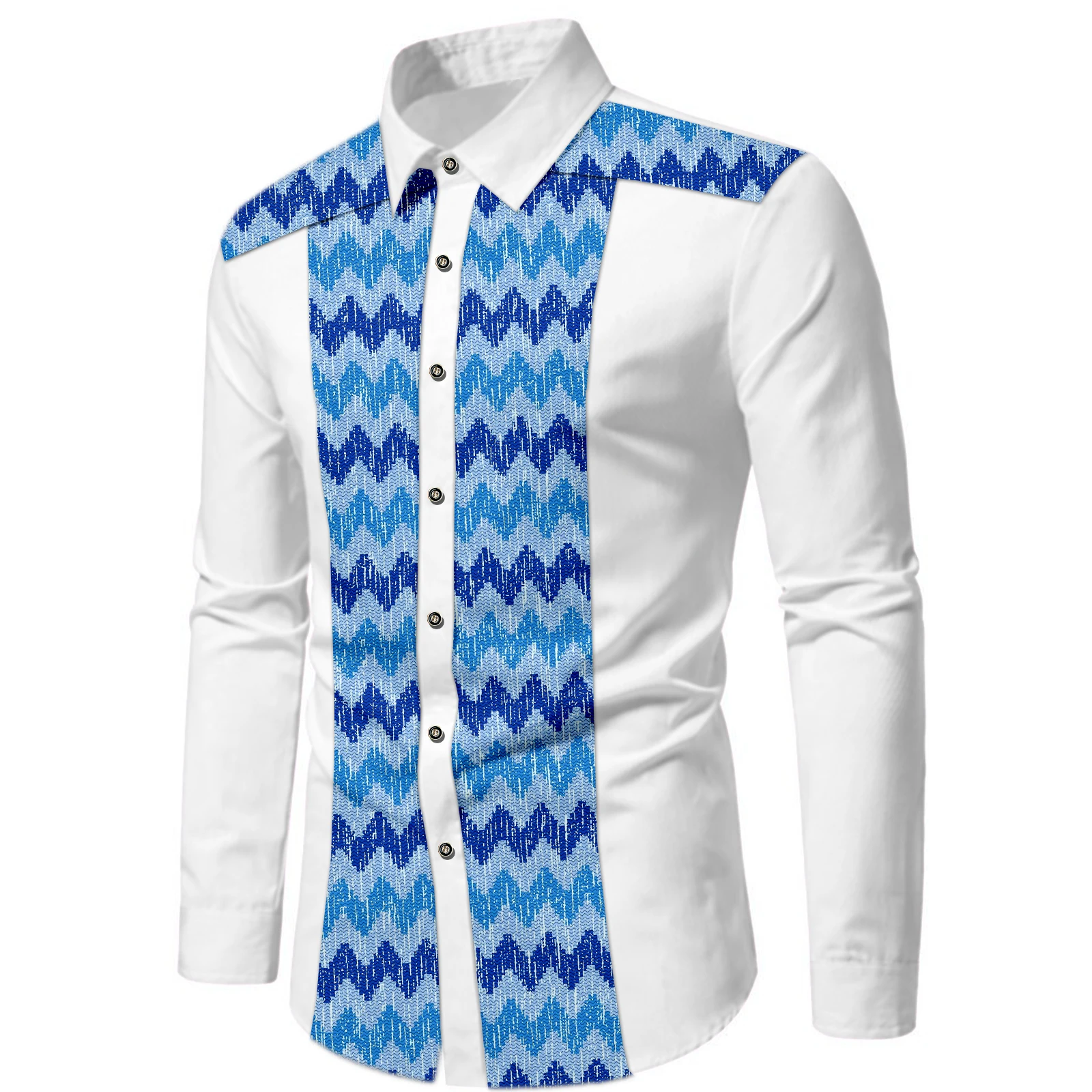 SEA&ALP African Shirt For Men Traditional Pattern Printed Dashiki Long Sleeve Button Down Top Shirt Fashion Causal Style
SEA&ALP African Shirt For Men Traditional Pattern Printed Dashiki Long Sleeve Button Down Top Shirt Fashion Causal Style