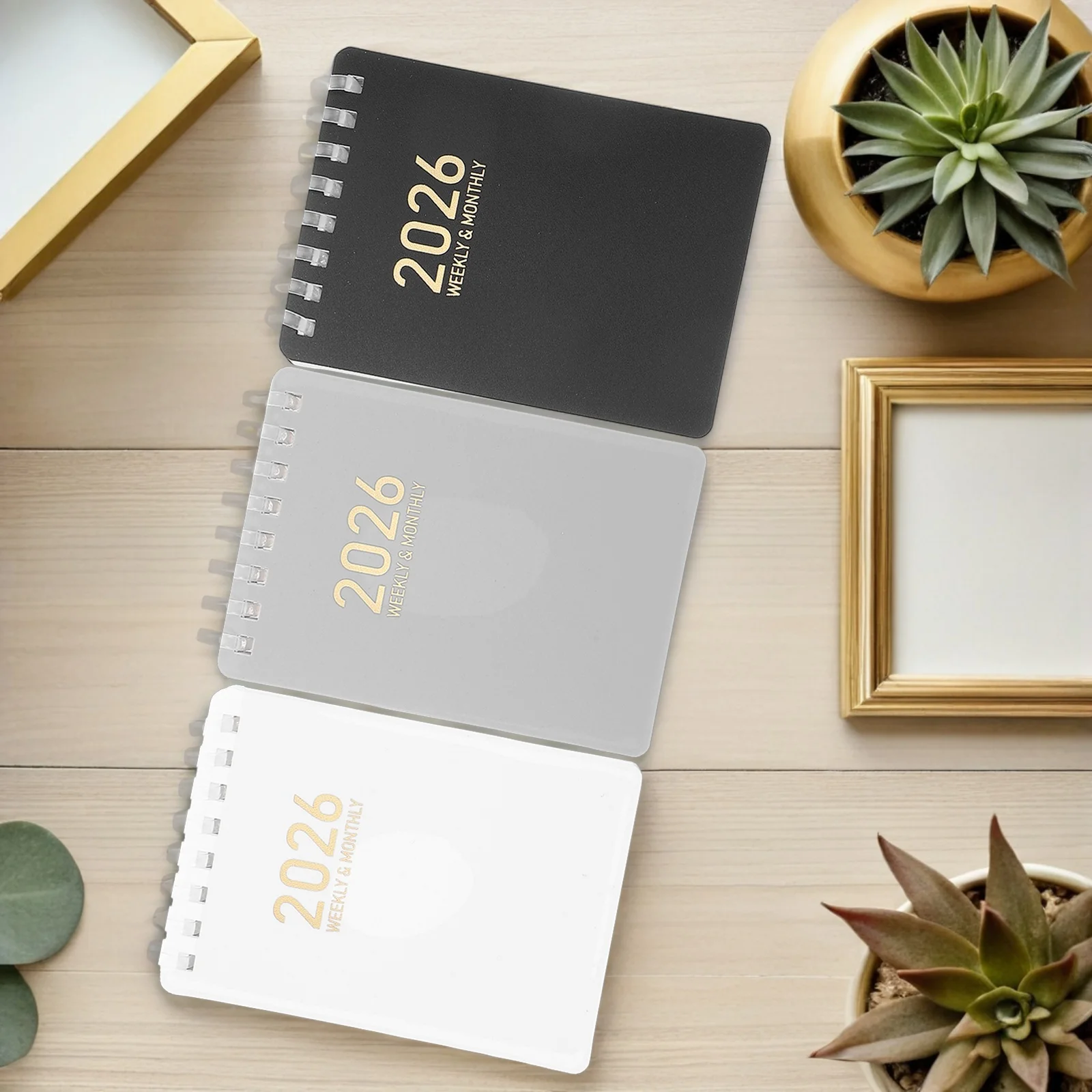 3pcs Pocket Spiral Planner 2026 Coil Binding Notebook English Yearly Calendar Planner For Students Work Organization Smooth Page
3pcs Pocket Spiral Planner 2026 Coil Binding Notebook English Yearly Calendar Planner For Students Work Organization Smooth Page