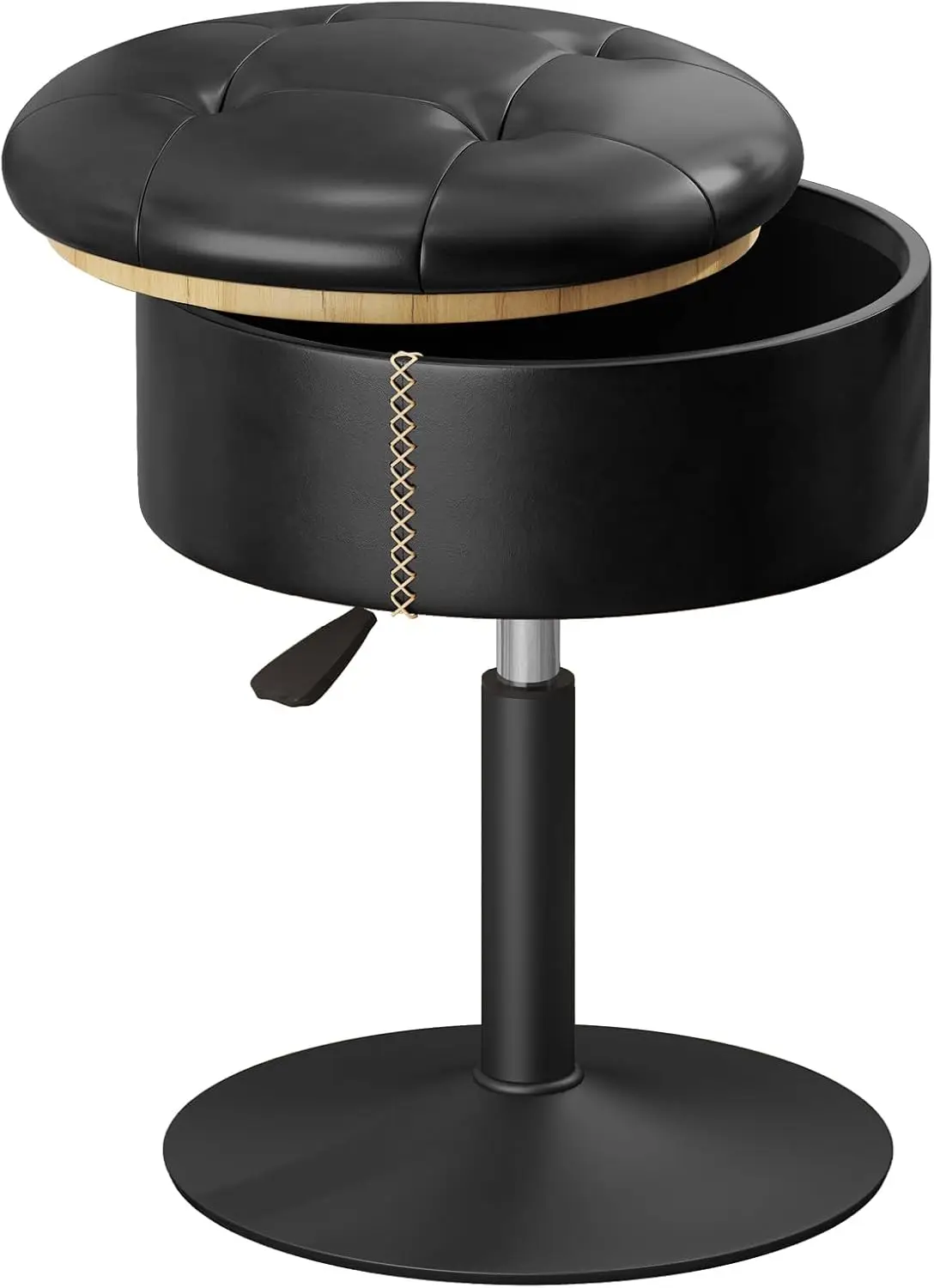 Vanity Stool with Storage, High-Density Non-Sagging Foam Makeup Chair, Height Adjustable 360° Swivel Ottoman, Heavy Duty Metal
Vanity Stool with Storage, High-Density Non-Sagging Foam Makeup Chair, Height Adjustable 360° Swivel Ottoman, Heavy Duty Metal