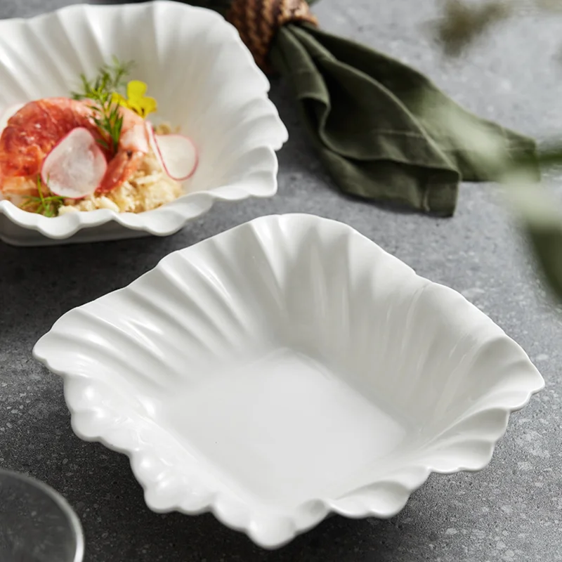 Square Folded Leaf Texture Soup Bowl, Solid Color Ceramic Plate, Fruit Plate, Noodle Bowl, Irregular Tableware, Utensil
Square Folded Leaf Texture Soup Bowl, Solid Color Ceramic Plate, Fruit Plate, Noodle Bowl, Irregular Tableware, Utensil