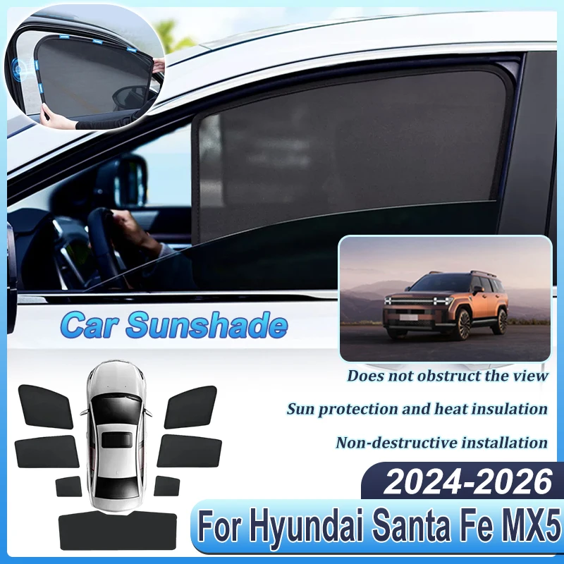 Сетчатые солнцезащитные шторки для Hyundai Santa Fe MX5 2025: аксессуары 2024-2026, передние и задние сетчатые козырьки на лобовое стекло, автозапчасти
Сетчатые солнцезащитные шторки для Hyundai Santa Fe MX5 2025: аксессуары 2024-2026, передние и задние сетчатые козырьки на лобовое стекло, автозапчасти