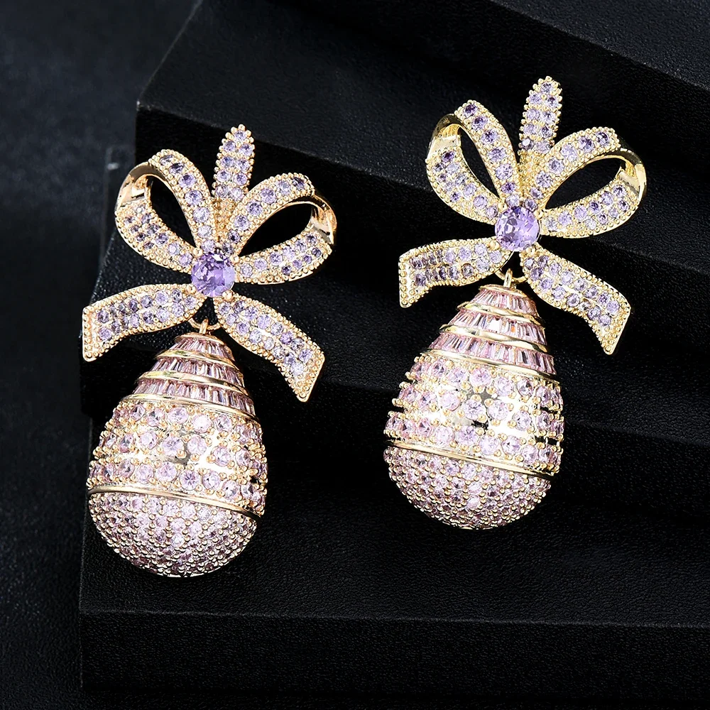 Soramoore Original DIY Bow Earrings For Women CZ Wedding Bridal Jewelry Gift Nigerian Qatar Luxury Gorgeous Women Earrings Gift
Soramoore Original DIY Bow Earrings For Women CZ Wedding Bridal Jewelry Gift Nigerian Qatar Luxury Gorgeous Women Earrings Gift