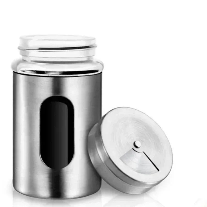 Stainless Steel Spice Shaker Seasoning Cans Rotate Camping Barbecue Jars Spice Storage Box Salt Sugar Pepper Storage Bottle
Stainless Steel Spice Shaker Seasoning Cans Rotate Camping Barbecue Jars Spice Storage Box Salt Sugar Pepper Storage Bottle