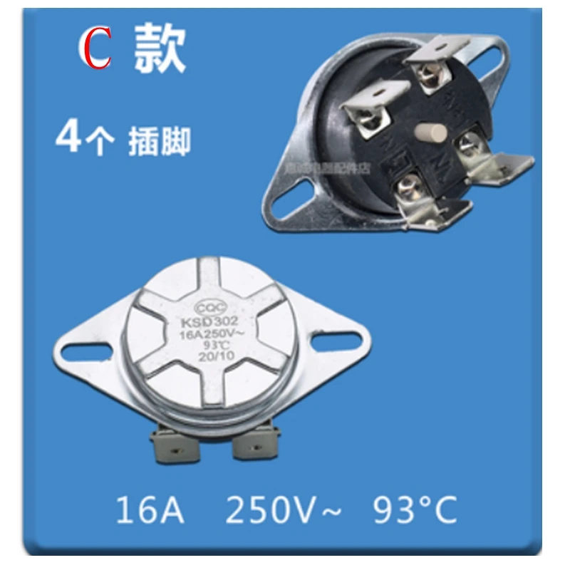 Midea electric water heater anti-dry thermostat temperature limiter 4 feet KSD302 16A 20A 93° 101°
Midea electric water heater anti-dry thermostat temperature limiter 4 feet KSD302 16A 20A 93° 101°