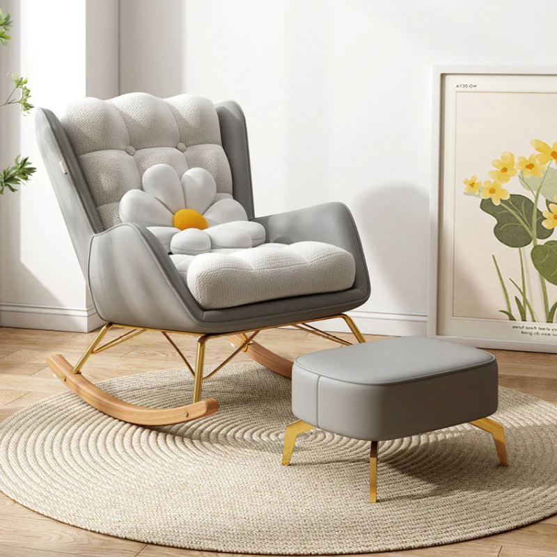 Modern Minimalist Rocking Chairs Wooden Recliner Accent Design Armchair Gamer Muebles Para El Hogar Home Decor SY50LC
Modern Minimalist Rocking Chairs Wooden Recliner Accent Design Armchair Gamer Muebles Para El Hogar Home Decor SY50LC
