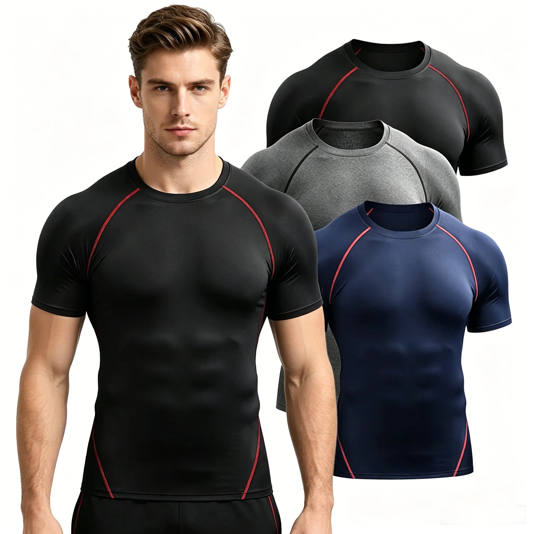 2026 Compression T Shirt Men Summer Sportswear Running T-shirt Elastic Quick Dry Sport Tops Tee Athletic Gym Workout Shirts Men
2026 Compression T Shirt Men Summer Sportswear Running T-shirt Elastic Quick Dry Sport Tops Tee Athletic Gym Workout Shirts Men
