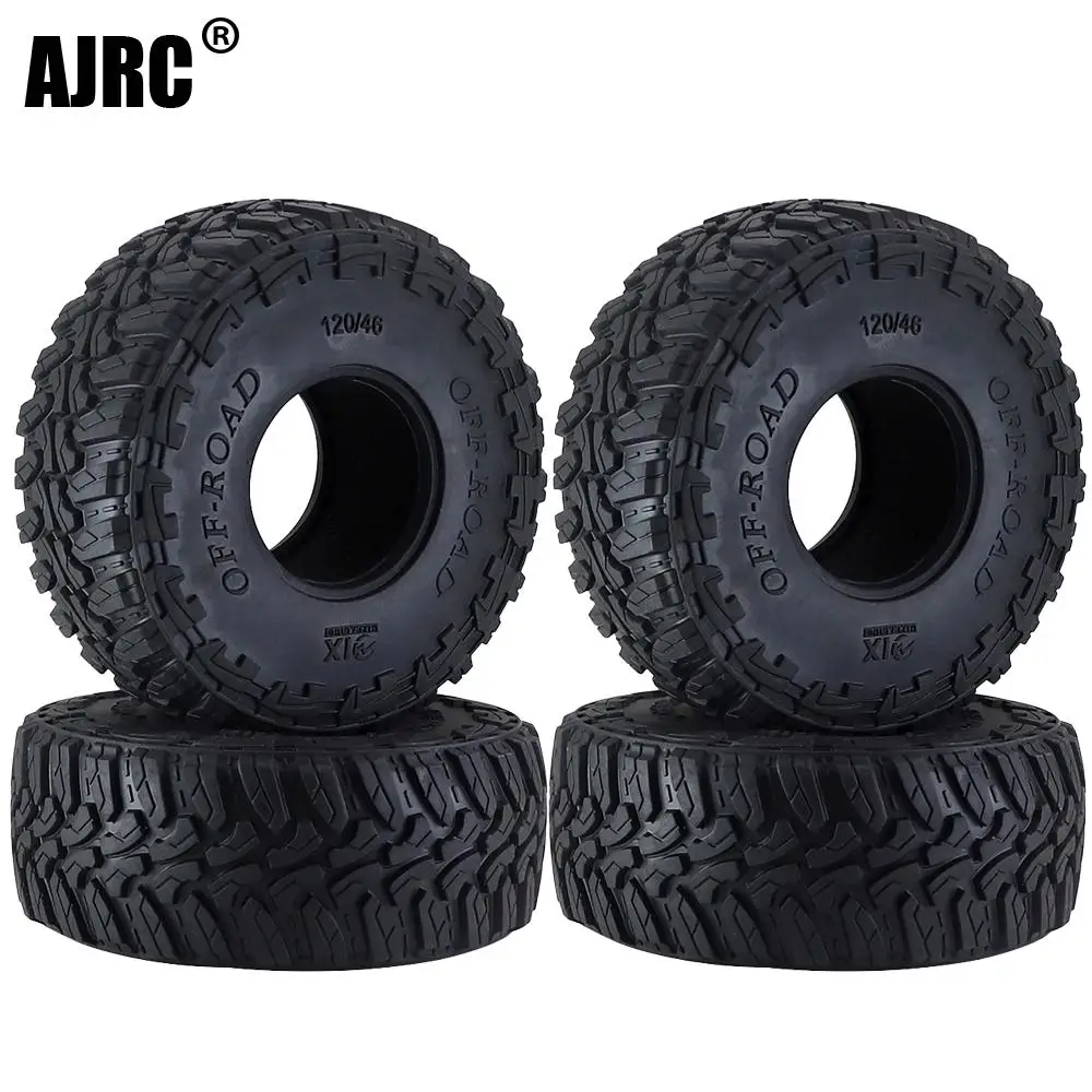 4pcs 1.9 Inch Rubber Tyre 120*46mm For 1/10 Rc Crawler Car Traxxas Trx4 Yikong Rgt Axial Scx10 Wraith Scx10 Wrangler 1.9 Wheel
4pcs 1.9 Inch Rubber Tyre 120*46mm For 1/10 Rc Crawler Car Traxxas Trx4 Yikong Rgt Axial Scx10 Wraith Scx10 Wrangler 1.9 Wheel