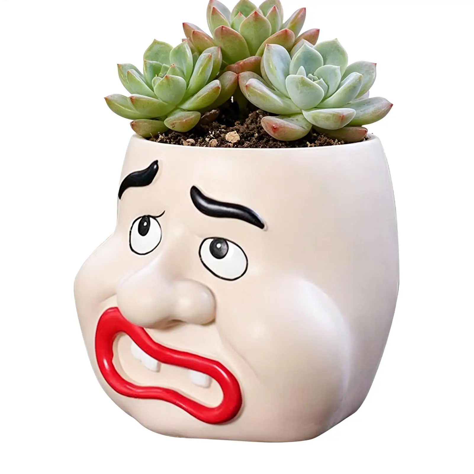 Funny Facial Planters Decorative Cute Nostril Drainage Expressions Portable Colorful Container Garden Face Planters Pots Head
Funny Facial Planters Decorative Cute Nostril Drainage Expressions Portable Colorful Container Garden Face Planters Pots Head