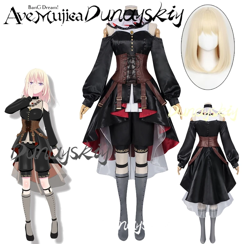 BanG Dream Ave Mujica Misumi Uika Косплей Костюм Парик Женский Костюм Брюки по индивидуальному заказу Серьги Носки Реквизит для Хэллоуина
BanG Dream Ave Mujica Misumi Uika Косплей Костюм Парик Женский Костюм Брюки по индивидуальному заказу Серьги Носки Реквизит для Хэллоуина