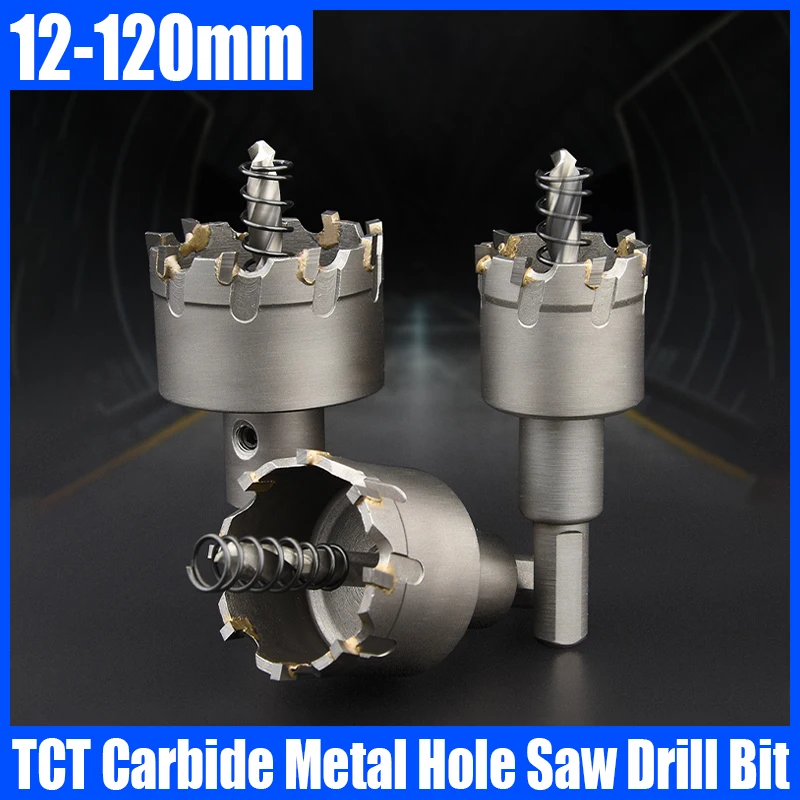 1PC 12mm-120mm TCT Carbide Drill Bit Hole Saw For Stainless Steel Steel/Iron Plate Aluminum Alloy Drilling Cutting Hole Opener
1PC 12mm-120mm TCT Carbide Drill Bit Hole Saw For Stainless Steel Steel/Iron Plate Aluminum Alloy Drilling Cutting Hole Opener