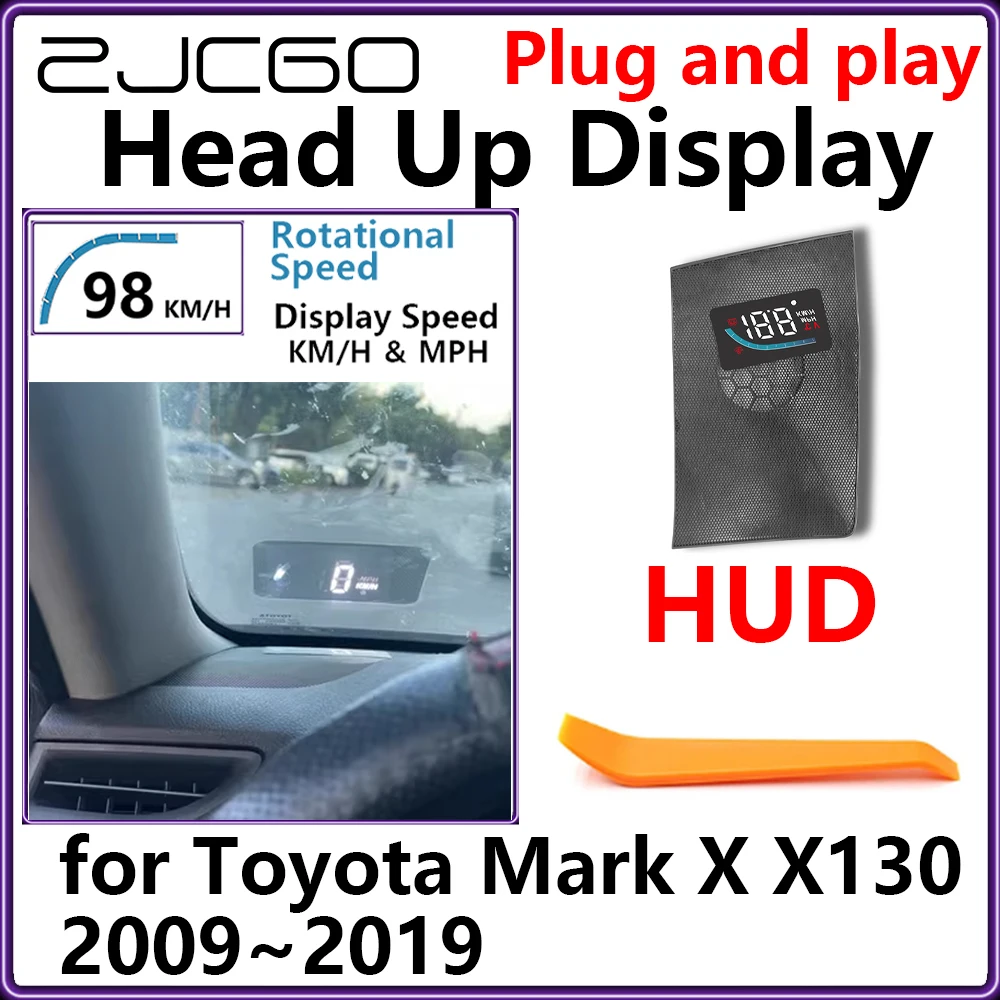 ZJCGO Hidden HUD Head Up Display Car Projector Plug and Play Display Rotational Speed for Toyota Mark X X130 2009~2019
ZJCGO Hidden HUD Head Up Display Car Projector Plug and Play Display Rotational Speed for Toyota Mark X X130 2009~2019