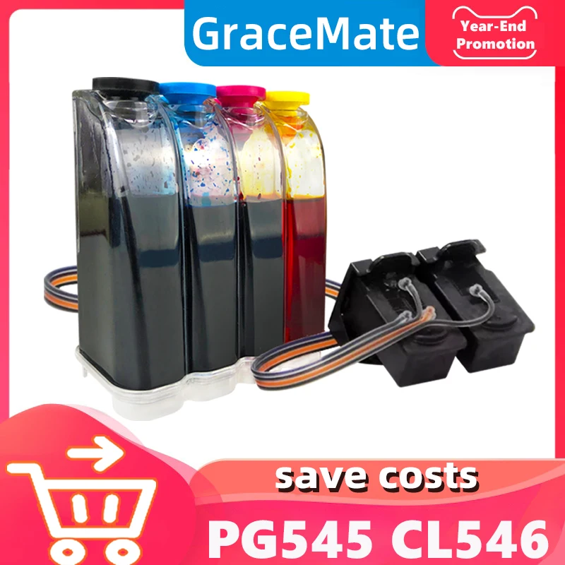 PG545 CL546 CISS Replacement for Canon pg545 cl546 545 Ink Cartridges for Pixma IP2800 IP2850 MG3050 2550 2450 2550S 2950 MX495
PG545 CL546 CISS Replacement for Canon pg545 cl546 545 Ink Cartridges for Pixma IP2800 IP2850 MG3050 2550 2450 2550S 2950 MX495