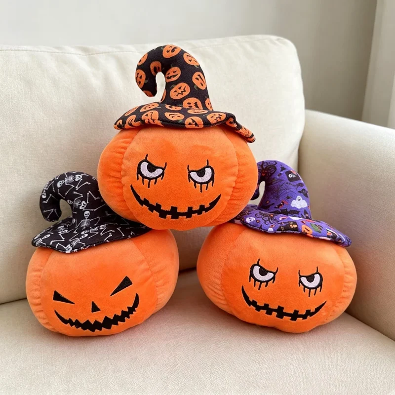 Halloween Pumpkin Plush Pillow, Cute Stuffed Toy with Witch Hat, Soft Throw Cushion for Home Decor and Party.
Halloween Pumpkin Plush Pillow, Cute Stuffed Toy with Witch Hat, Soft Throw Cushion for Home Decor and Party.