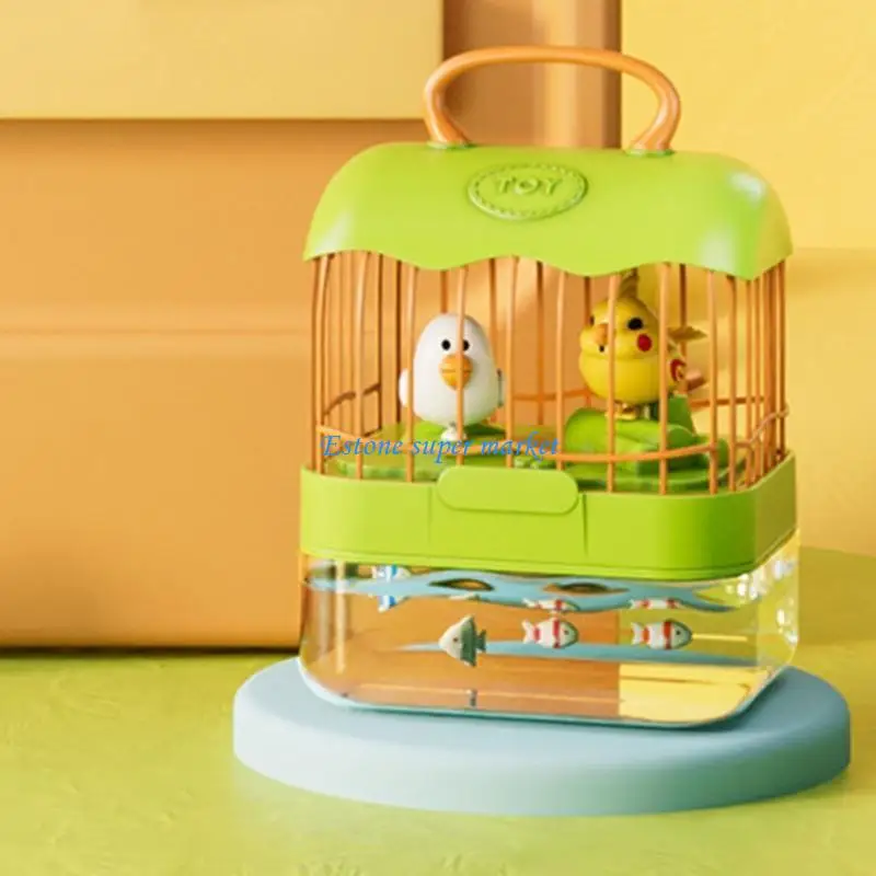 090B Cartoon Bird Flapping Repeating Toy Bird Wing Flapping Cage Fish Bowl Interactive Electronic Talking Parrot
090B Cartoon Bird Flapping Repeating Toy Bird Wing Flapping Cage Fish Bowl Interactive Electronic Talking Parrot