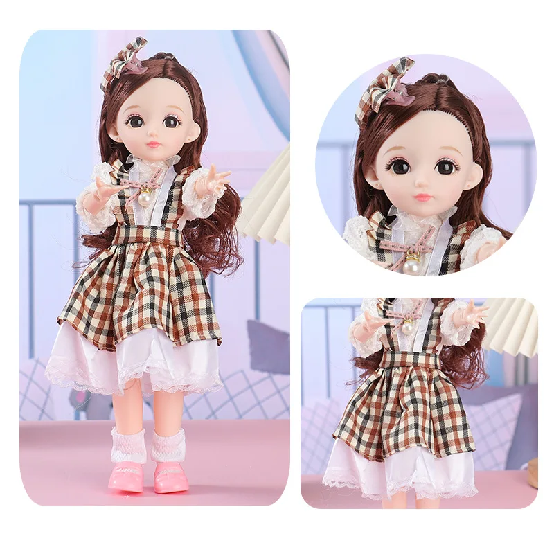 New 30 cm BJD Mini Doll Movable Joint Girl Baby 3D Big Eyes Make Up Princess Dress Up BJD Fashion Doll Fashion Doll
New 30 cm BJD Mini Doll Movable Joint Girl Baby 3D Big Eyes Make Up Princess Dress Up BJD Fashion Doll Fashion Doll