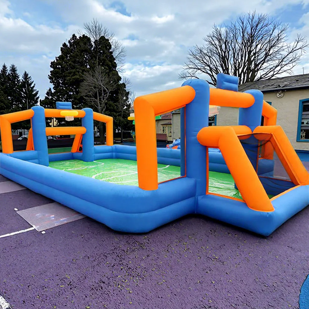 Inflatable Soccer & Basketball 2-in-1 Multi-Sport Court Slip N Slide PVC Material Commercial Outdoor Use for Training Centerspro
Inflatable Soccer & Basketball 2-in-1 Multi-Sport Court Slip N Slide PVC Material Commercial Outdoor Use for Training Centerspro