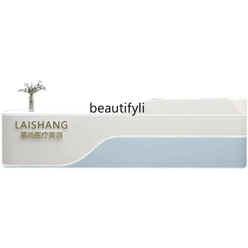 Hyundai Company Front Desk Beauty Salon Bar Nail Shop Checkout page Clothing store, simple hair salon Reception desk
Hyundai Company Front Desk Beauty Salon Bar Nail Shop Checkout page Clothing store, simple hair salon Reception desk
