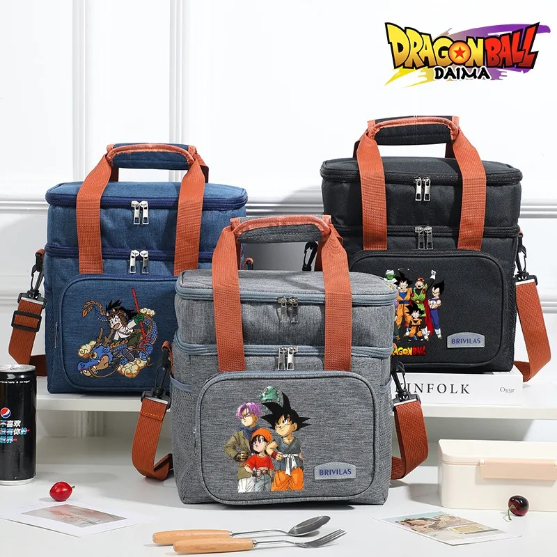 Dragon Ball Lunch Bag Large Capacity Portable Picnic Kits Crossbody Lunch Box Men Goku Anime Figure Fashion Trend Packet Gift
Dragon Ball Lunch Bag Large Capacity Portable Picnic Kits Crossbody Lunch Box Men Goku Anime Figure Fashion Trend Packet Gift