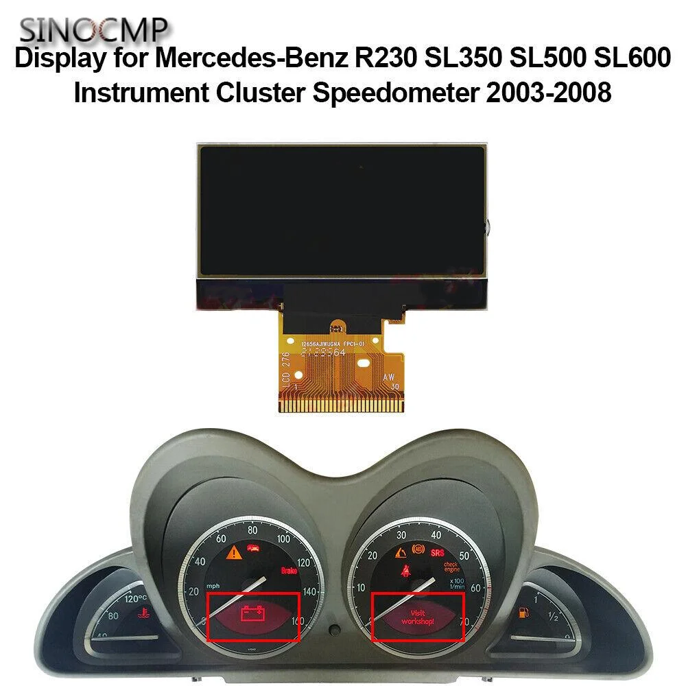 Car Instrument LCD Display A2305407611 For Mercedes R230 SL500 SL550 2003-2012 Repair Interior Parts Gauge Sets Dash Panels
Car Instrument LCD Display A2305407611 For Mercedes R230 SL500 SL550 2003-2012 Repair Interior Parts Gauge Sets Dash Panels