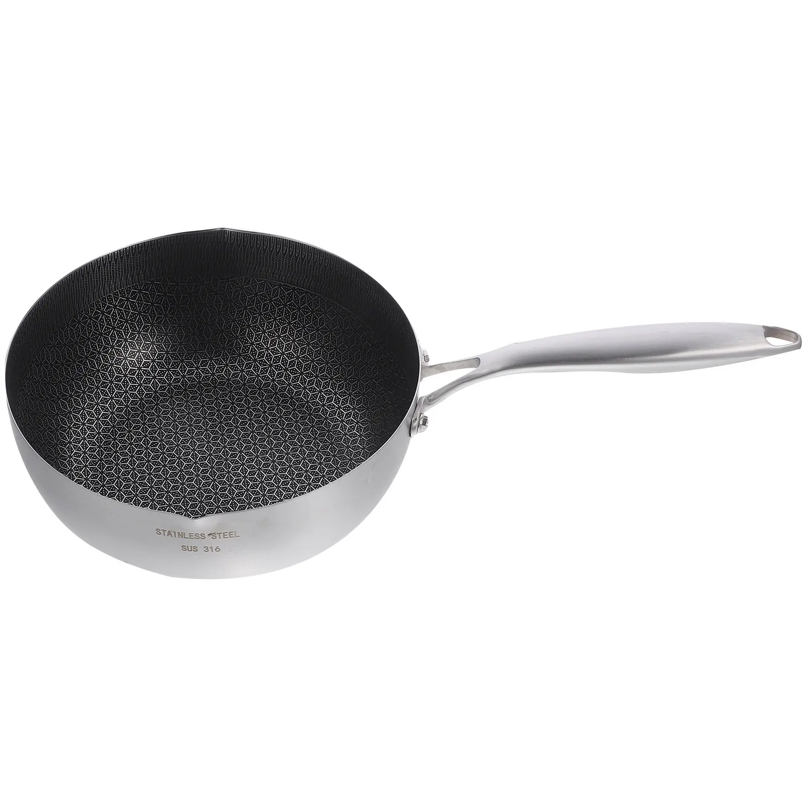 Stainless Steel Honeycomb Saucepan Nonstick Coating Milk Butter Sugar Melting Pan Kitchen Cooking Pot Comfortable Handle
Stainless Steel Honeycomb Saucepan Nonstick Coating Milk Butter Sugar Melting Pan Kitchen Cooking Pot Comfortable Handle