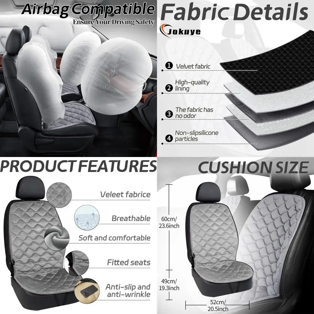 1 упаковка подушки для автомобильного сиденья, удобный чехол для автомобильного сиденья, полная подушка для спины и сиденья для водителя или пассажира, серый цвет
1 упаковка подушки для автомобильного сиденья, удобный чехол для автомобильного сиденья, полная подушка для спины и сиденья для водителя или пассажира, серый цвет