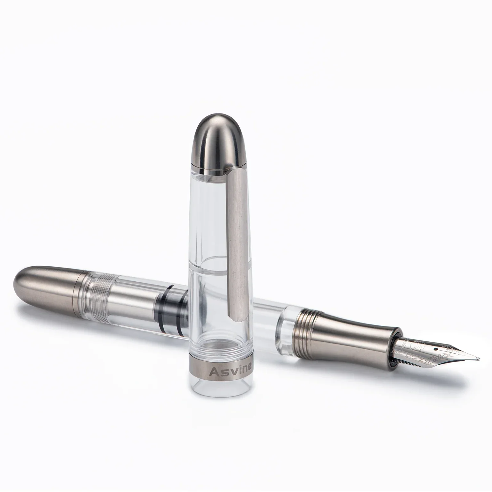Asvine P36 Titanium Fountain Pen Piston Filling Bock / Asvine EF/F/M Nib, Acrylic Smooth Writing Office Gift Pen
Asvine P36 Titanium Fountain Pen Piston Filling Bock / Asvine EF/F/M Nib, Acrylic Smooth Writing Office Gift Pen
