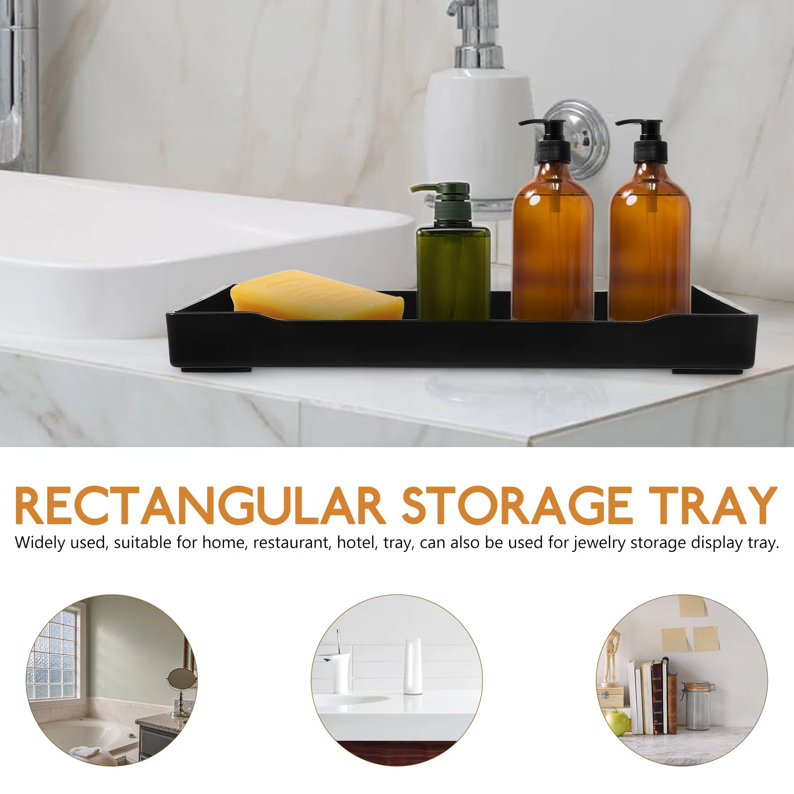 4Pcs Rectangular Storage Tray Multifunctional Bathroom Organizer for Cosmetics Toiletries Jewelry Display Countertop Tray
4Pcs Rectangular Storage Tray Multifunctional Bathroom Organizer for Cosmetics Toiletries Jewelry Display Countertop Tray