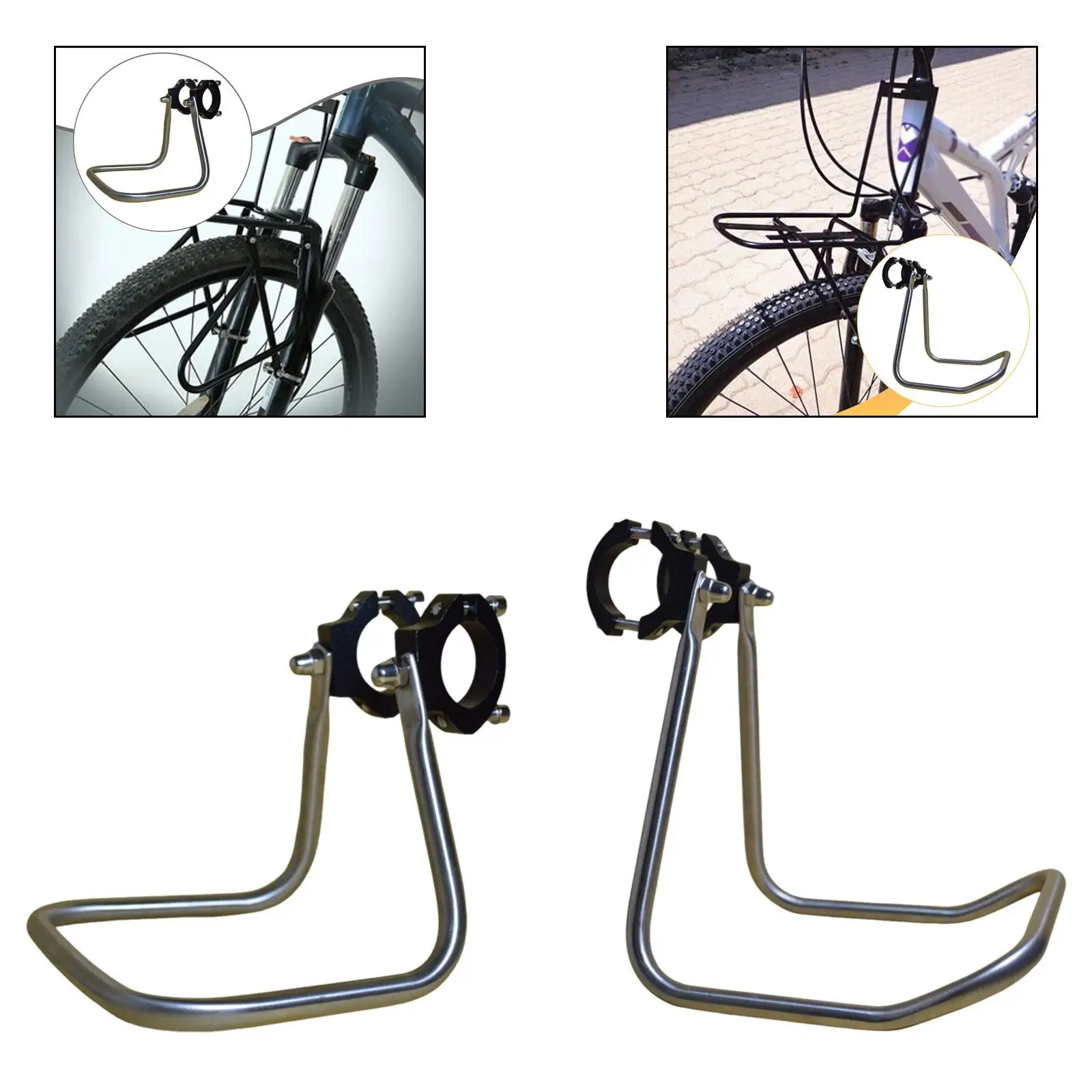 Bike Cargo Rack Front Sturdy Stainless Steel Carrier for Mountain Bicycle Repair and Urban Cycling
Bike Cargo Rack Front Sturdy Stainless Steel Carrier for Mountain Bicycle Repair and Urban Cycling