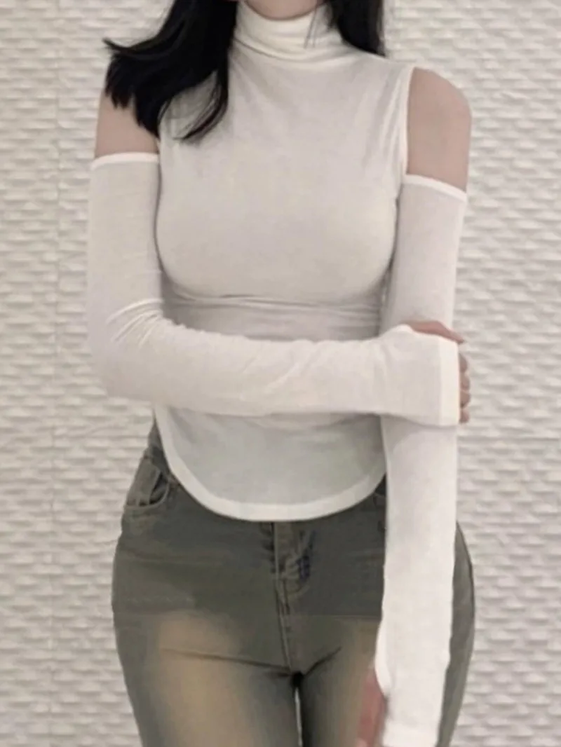 Korean Version New High Neck Hollow Out Long Sleeve Pullover Women Cinching Waist Solid Slim Knit Top
Korean Version New High Neck Hollow Out Long Sleeve Pullover Women Cinching Waist Solid Slim Knit Top