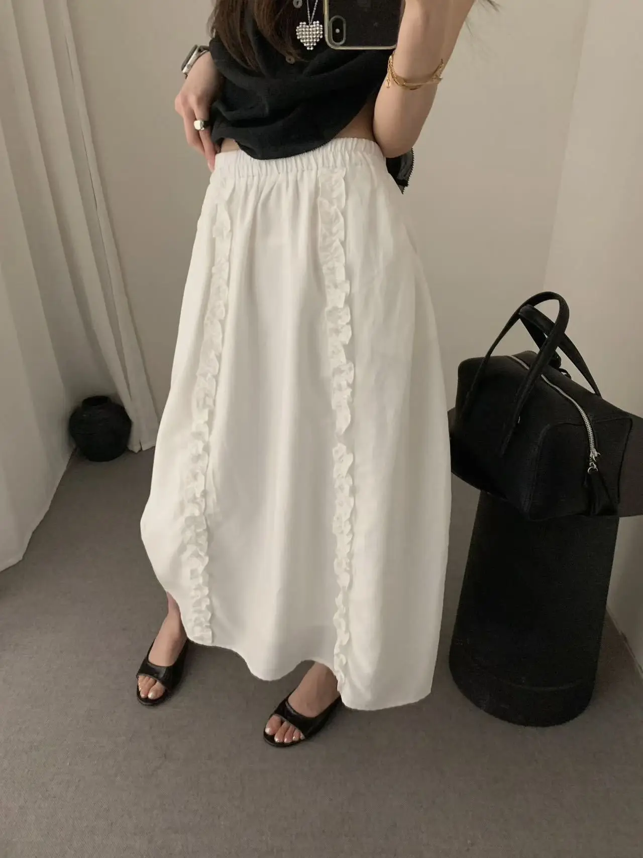 Korean Style Simple Wooden Half Skirt Women's Mid-Length Skirt High Waist A-Line Skirt Commute Style Regenerated Cellulo...
Korean Style Simple Wooden Half Skirt Women's Mid-Length Skirt High Waist A-Line Skirt Commute Style Regenerated Cellulo...