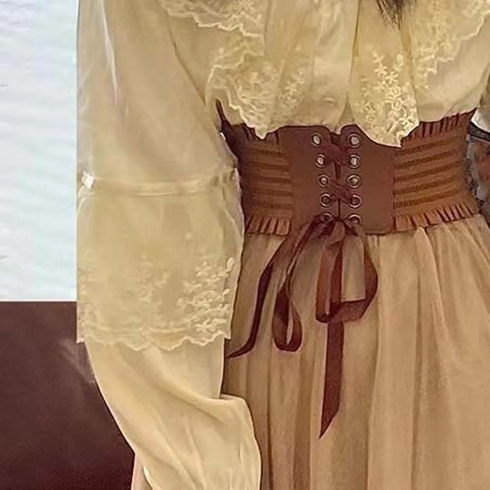 Adjustable Elastic Pleated Cummerbunds Polyester Strap Rope Wide Corset Waistband Skirt Accessories Girdle
Adjustable Elastic Pleated Cummerbunds Polyester Strap Rope Wide Corset Waistband Skirt Accessories Girdle