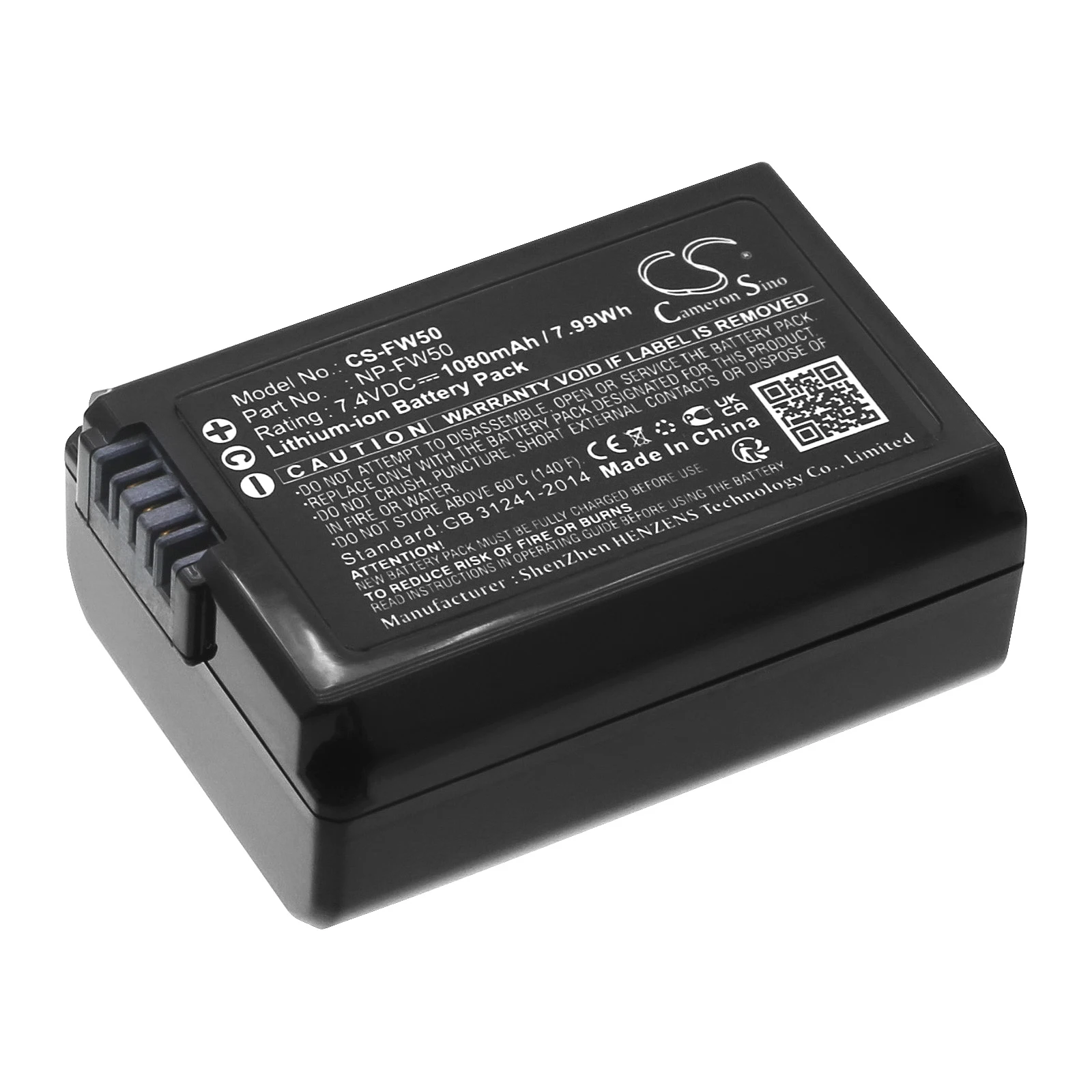 Li-ion Camera Battery for Sony, 7.4V, 1080mAh, Compatible Models: Alpha 33, Alpha 5000, NEX-3, NEX-3A, SLT-A33B, SLT-A33Y 
Li-ion Camera Battery for Sony, 7.4V, 1080mAh, Compatible Models: Alpha 33, Alpha 5000, NEX-3, NEX-3A, SLT-A33B, SLT-A33Y