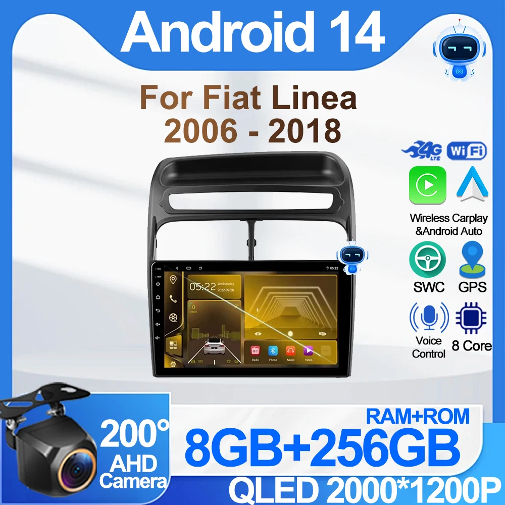 Car Gps For Fiat Linea 2006 - 2018 Wifi Stereo Head Unit Multimedia Player No 2din DVD Bluetooth Carplay Rear Camera Mirror Link 
Car Gps For Fiat Linea 2006 - 2018 Wifi Stereo Head Unit Multimedia Player No 2din DVD Bluetooth Carplay Rear Camera Mirror Link