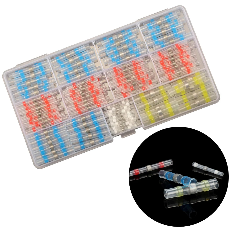 150/180/200pcs Mixed Heat Shrink Connect Terminals Waterproof Solder Sleeve Tube Electrical Wire Connectors Kit
150/180/200pcs Mixed Heat Shrink Connect Terminals Waterproof Solder Sleeve Tube Electrical Wire Connectors Kit