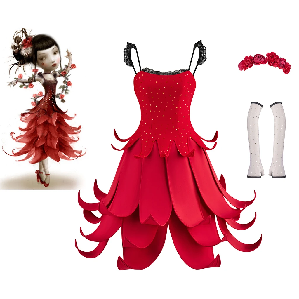 Anime Miss Acacia Cosplay Costume Sexy Women Red Suspender Dancing Dress Suit Halloween Carnival Party Musical Stage Ball Gown
Anime Miss Acacia Cosplay Costume Sexy Women Red Suspender Dancing Dress Suit Halloween Carnival Party Musical Stage Ball Gown