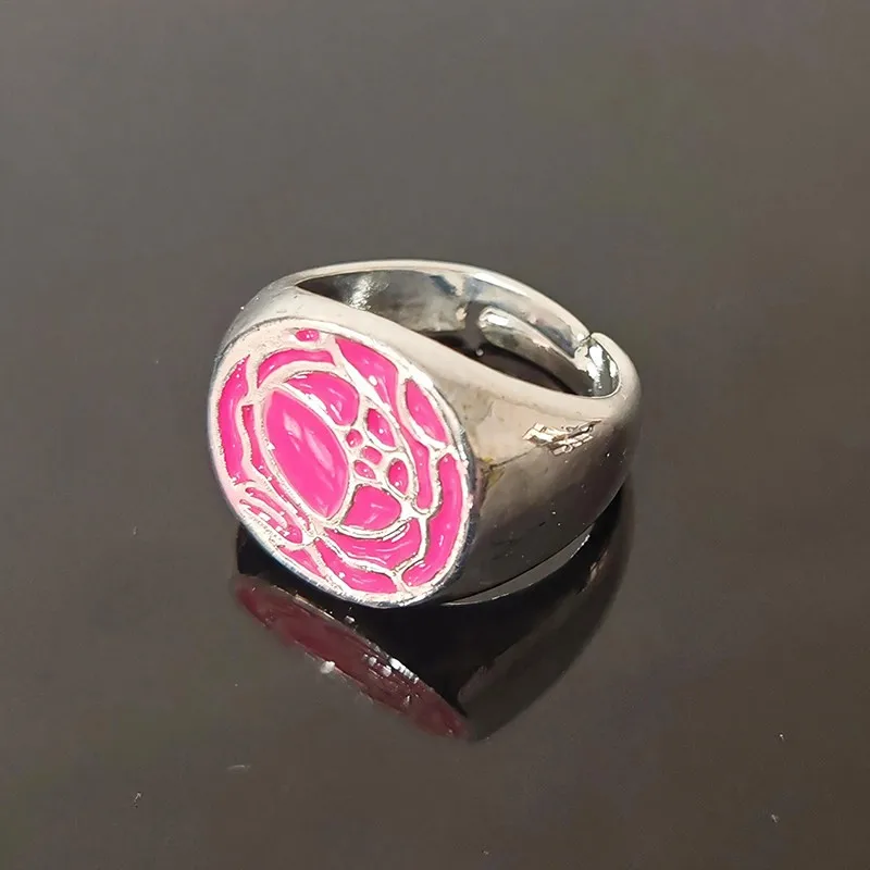 Pink Rose Ring Tenjou Utena Revolutionary Girls Utena Cosplay Prop Metal Ring Accessories Woman Gift Halloween Navidad Carnaval
Pink Rose Ring Tenjou Utena Revolutionary Girls Utena Cosplay Prop Metal Ring Accessories Woman Gift Halloween Navidad Carnaval
