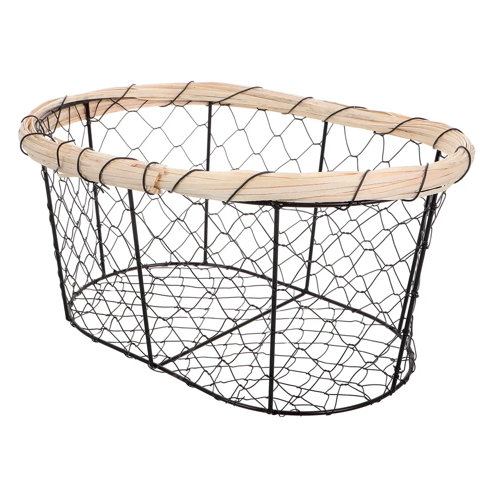 Iron Wire Basket for Bread Snacks Fruits Vegetables Eggs Multifunctional Storage Container Desktop Harvest Garden
Iron Wire Basket for Bread Snacks Fruits Vegetables Eggs Multifunctional Storage Container Desktop Harvest Garden